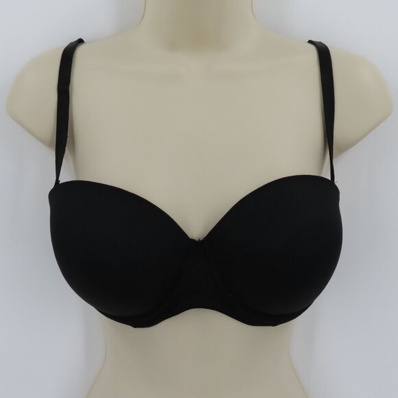 PINK Victorias Secret 32DD Wear Everywhere Multiway Push Up Black Bra Underwire - Picture 14 of 15